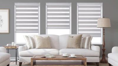 Mildew Resistant Blackout Pull Bead Zebra Curtain For Kitchen
