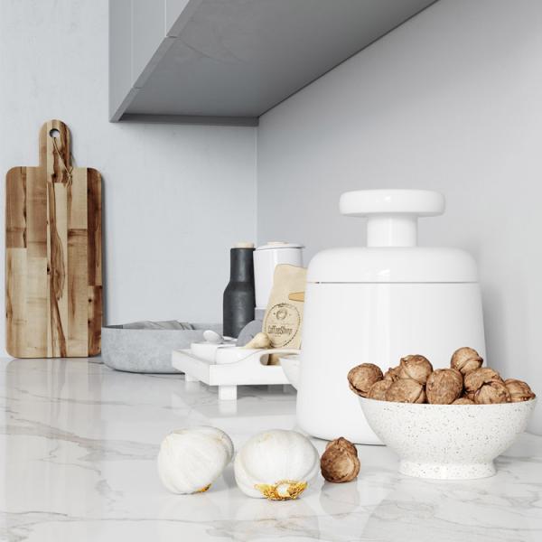 YADI Popular PVC Kitchen Cabinets PVC Modular Kitchen Colours With Open Shelves