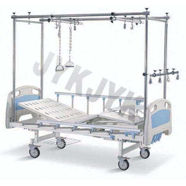 Lit d'hôpital orthopédique à trois manivelles, réglable, simple, avec traction double