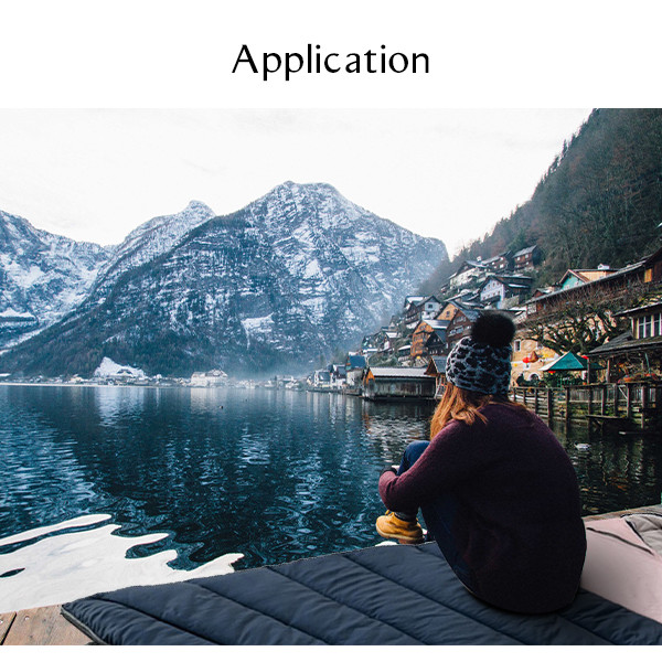 Extra Wide Envelope Style Winter Sleeping Bags Sleeping Bag Pad With Pillow