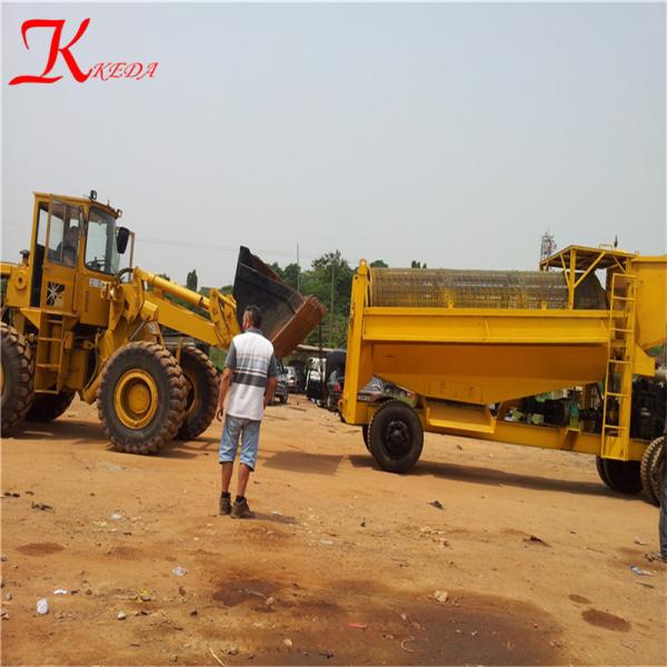 best price used automatic gold panning machine small gold trommel screen for sale in china