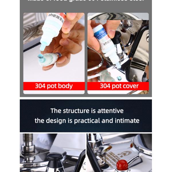 Герметическая электрическая кастрюля 30 до 44cm нержавеющей стали SUS304 устойчивые