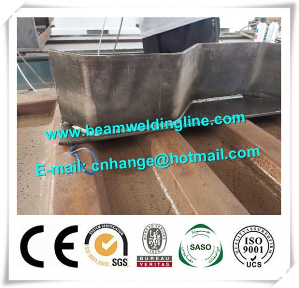 Corrugated Web H Beam Production Line , Truck Panel Corrugated Plate Welding Machine