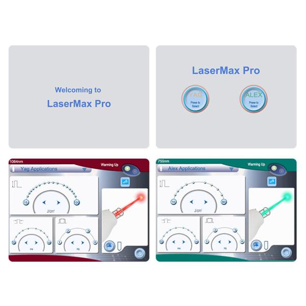 Supplier Dual Wavelength Laser Hair Removal Machine For Remove Tattoos And Pigment