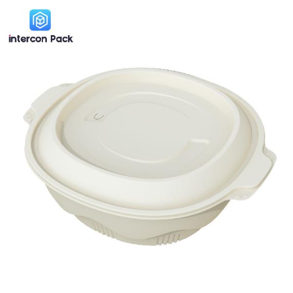Bagasse Cornstarch Disposable Plates Eco Friendly For Food Packaging