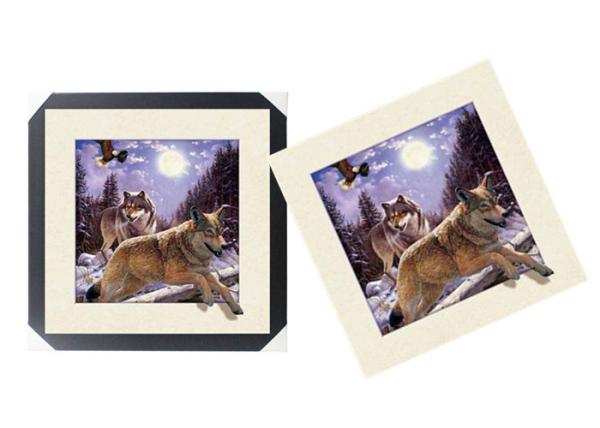 Office / Hotel Decoration Animal Picture 5d Lenticular Picture With Frame