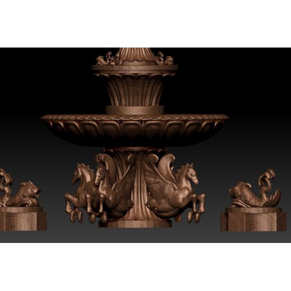 Custom Metal Water Fountain Sculpture Sprinkler Pool Cast Bronze Sculpture