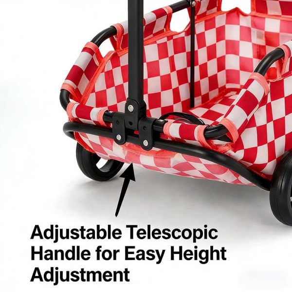 Foldable Dog Stroller，Breathable Waterproof Shockproof，Lightweight  Pet Travel Cart for B2B Supply