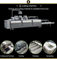 Groundnut Brittle Cereal Bar Cutting Machine / Snack Food Making Machine
