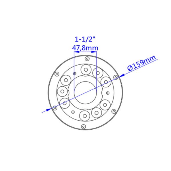 Waterproof 12V Low Voltage LED Underwater Light For Pond Theme Park