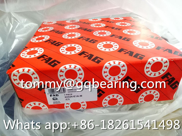 C3 Clearance Brass Cage Bearing / Bearing Spherical Roller FAG 22324-E1A-M-C3