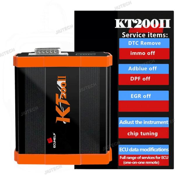 Online/offline KT200 II Versão completa Programador de ECU DTC Remoção de código OBD2 BOOT BDM JTAG Leia e escreva Protocolo múltiplo