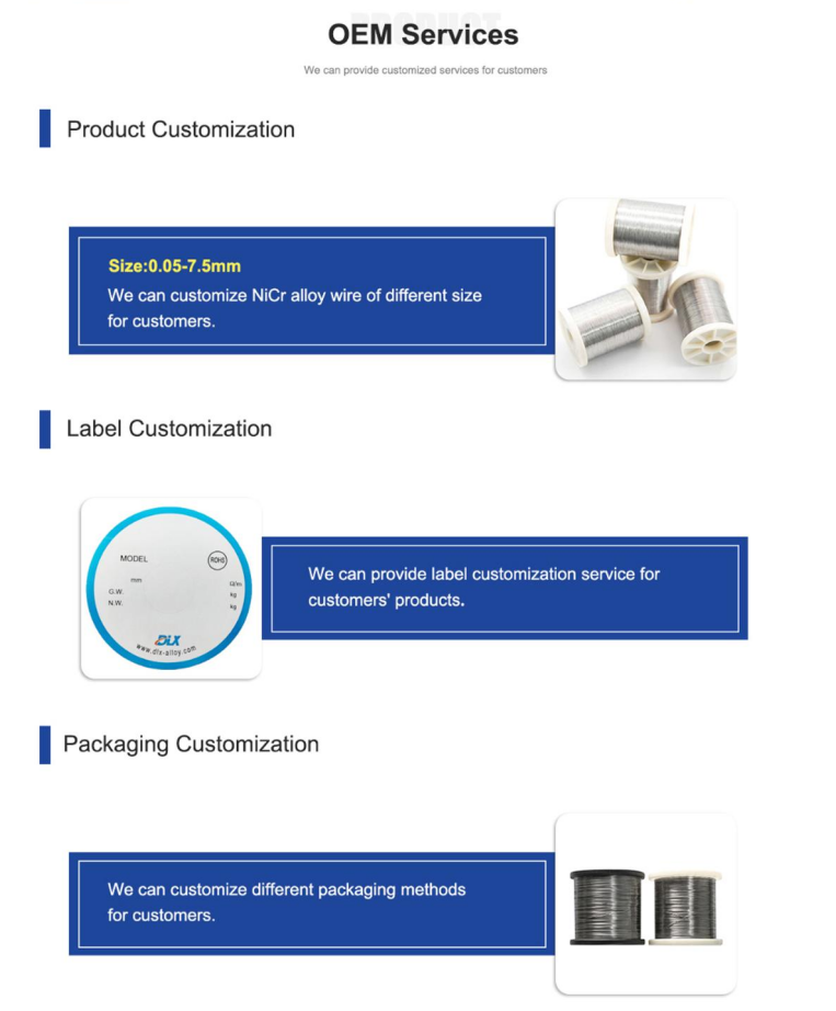 Cr30Ni70 Wire for High-Efficiency Electrolysis and Hydrogen Generation