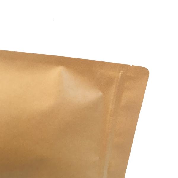 Customized printed aluminum foil zip lock kraft paper nuts packaging bags with window