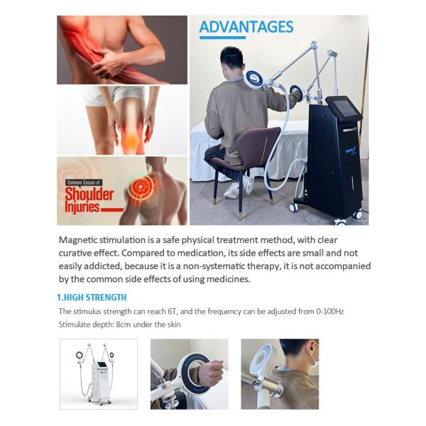 La machine de thérapie par transduction électromagnétique réduit les douleurs articulaires de l' épaule / de la hanche / du genou / de la cheville