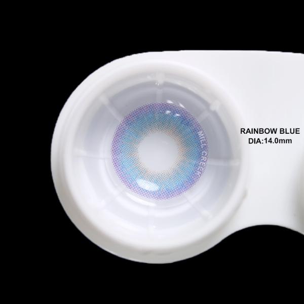 14.0mm Colored hazel Blue Eye Contact Lenses Looking Fresh Circle For Costume
