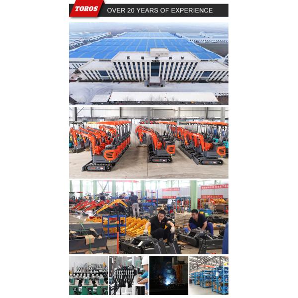 11.8KW 2600rpm 1,8 Ton Mini Excavator Pequena máquina de escavação para a agricultura