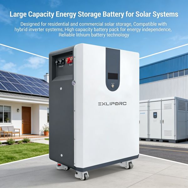 30kWh LiFePO4 Battery for Solar Energy Storage System | 51.2V Lithium Battery for Home and Commercial Backup Power