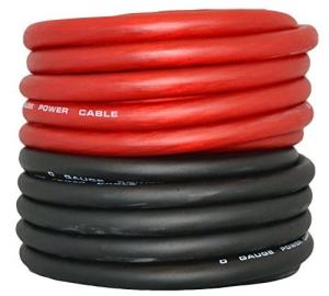 0 Gauge Car Audio Amplifier Power Cable with Durable PVC Jacket and Copper
