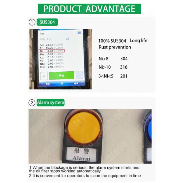 Oil- Cooking Fryer Oil Filter for Sale Small Oil Filter Manufacturers Stainless Steel New Product 2020 1.03-2.0m2 30-80l/min HDF