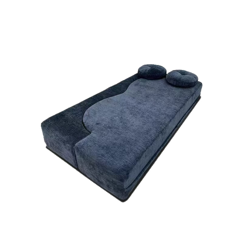 2025 New Vacuum Packed Fabric Compressed Sofa Bed 2-in-1 Convertible Foldable Modern Villa Sofa for Hotel Reception