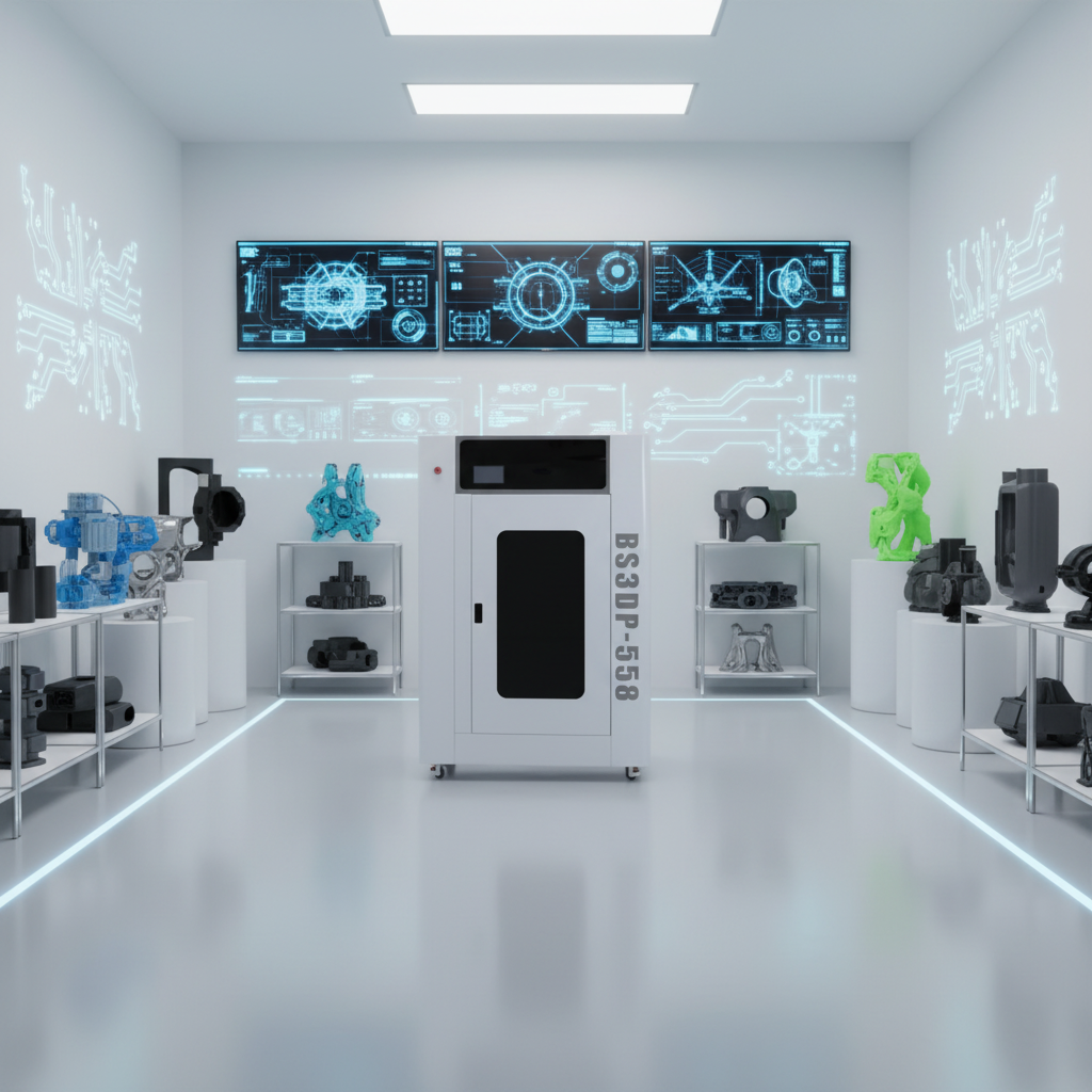 BS3DP-558 3D Printer Driver/Software Solution 430x700 mm Build Volume Auto Leveling Dual Extruder ABS/PLA Resin Rapid