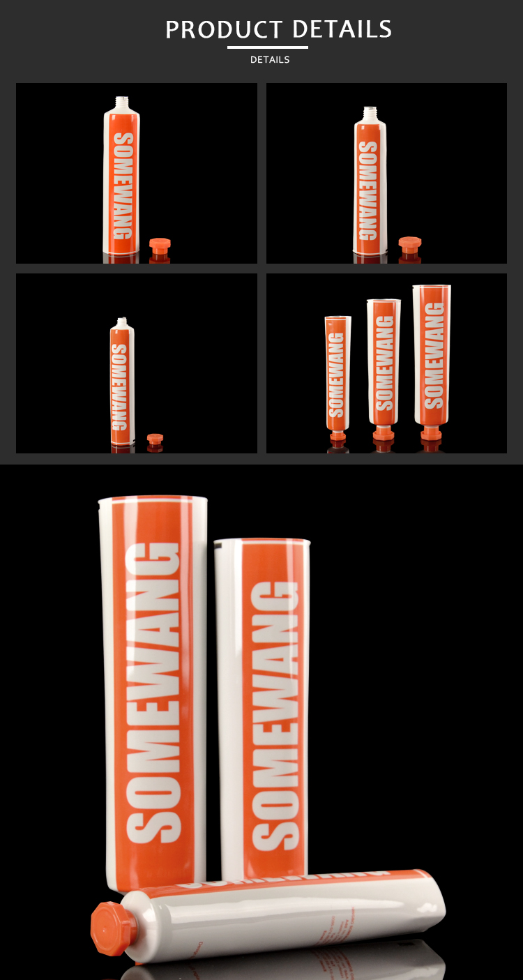 трубка 40ml 60ml 90ml ABL пластиковая с завинчивой пробкой для сливк солнцезащитного крема зубной пасты