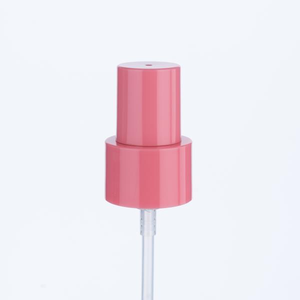 24/415 Cherry Pink Foundation Pump Head Cream Pump Green Bottle for Personal Care and Cosmetics