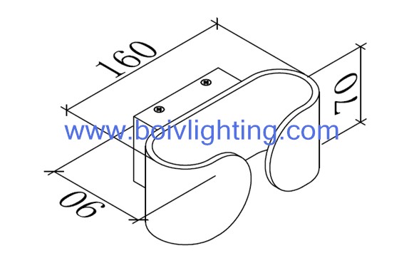 LED Aluminum Good Light For Indoor Wall Lamps White Color 5W 60*295*76MM