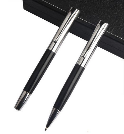 Ballpoint Promotional roller pen customized logo luxury gift set metal gift pen