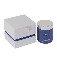 Boîte cadeau cosmétique à toucher doux rigide en carton avec insert en mousse