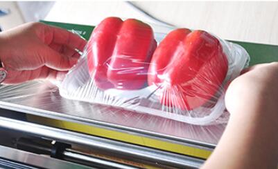 ПВК нержавеющей стали электрический льнет машина для упаковки фильма/машина запечатывания подноса еды