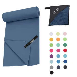 Servette de sueur absorbant séchage rapide Microfibre Fitness Exercice de gymnasie Servette de main avec logo Servette de sport personnalisée