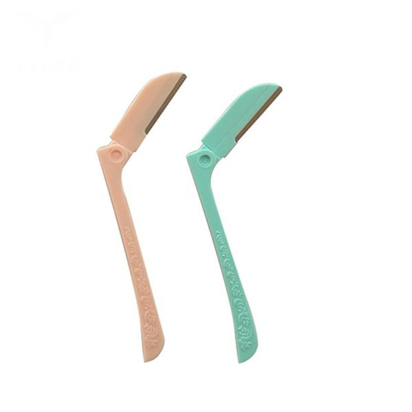 Lady Use Hair Shaving Razor Stainless Steel Rounded Tip Eyebrow Shaver