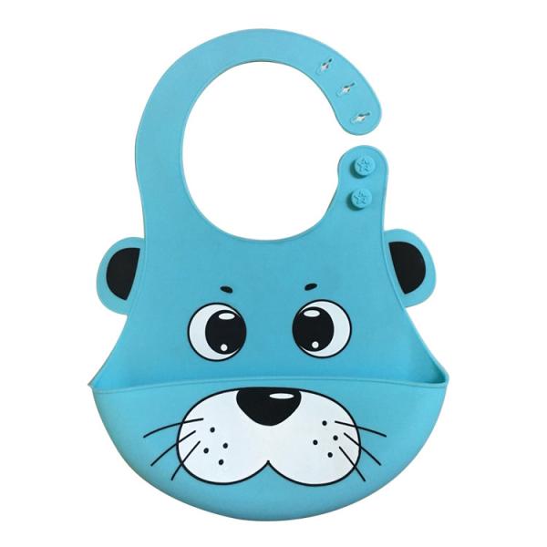Adjustable Soft Silicone Waterproof Infant Bibs Baby Bibs For Newborns Washable