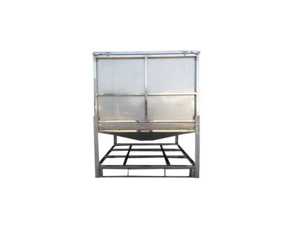 Folding Dry Goods IBC Steel Tote Bins 0.8mm Steel Plate Thickness CE Certification