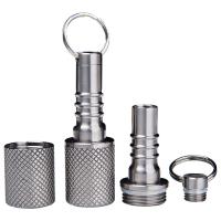 Mini Portable Steel Pill Box con la cadena dominante