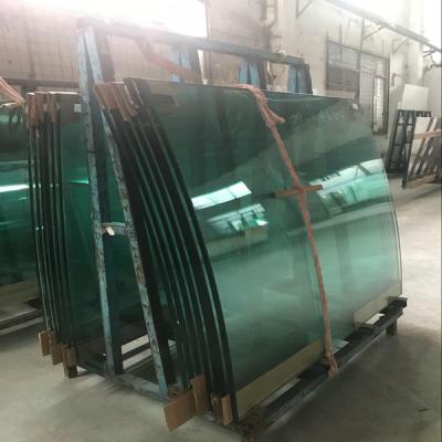 Curved Glass Balustrade Decorative Tempered Glass High Temperature 15mm Toughened Glass For Shopping Mall / Office Building