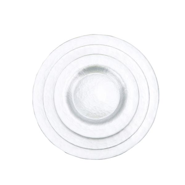High Quality Gold Spraying Glass Charger Plate for Dinnerware