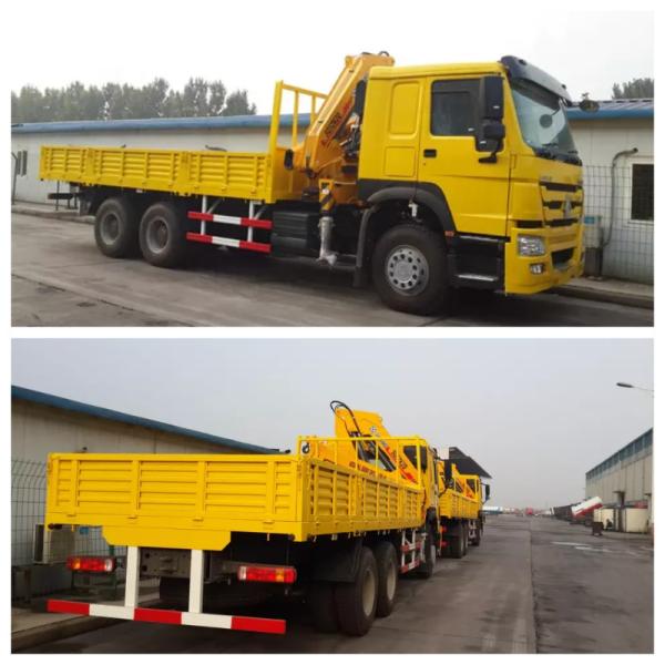 Zz3257n3847A 10-50tons Hydraulic Truck Crane with 300L Fuel Tanker and Performance