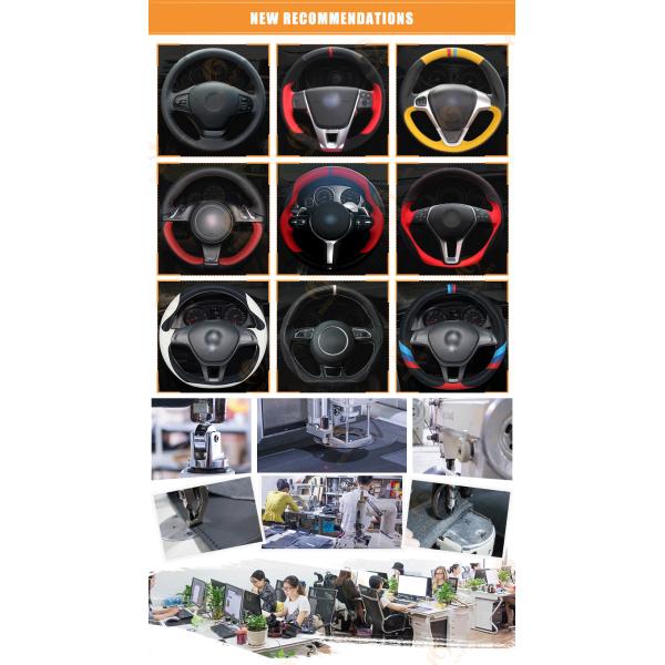 100% Fit Hand Stitched Artificial Leather Steering Wheel Wrap Cover for Kia K5 Optima 2014 2015