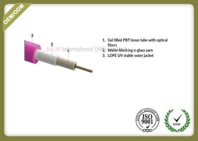 Central loose tube cable,MM OM4,water blocking glass yarn,6.0mm  for outdoor/indoor use