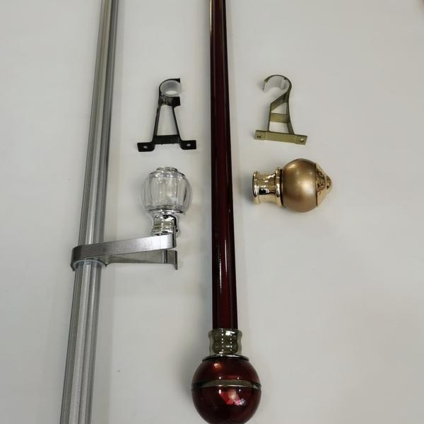 22 Inch 0.45mm Removable Steel Pipe Curtain Rods