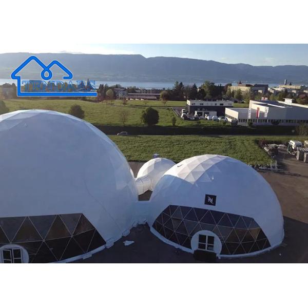 White Pvc Wall Commercial Geodesic Dome Round Tent For Outdoor
