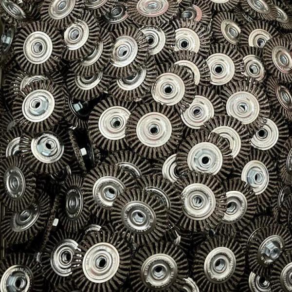 7 Inch OD Stringer Bead Knot Wire Wheel Brushes for Weld Cleaning