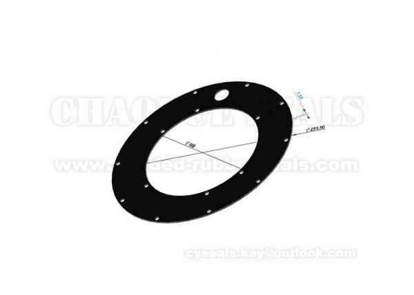 1.5 Mm DOT 4 Brake Round Rubber Gasket Oil Resistance Black EPDM Gasket