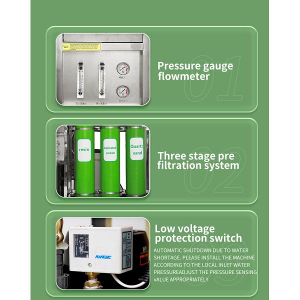 500/1000/1500/2000 LPH RO Reverse Osmosis Water Filter System  Purification Systems Water Treatment Machinery