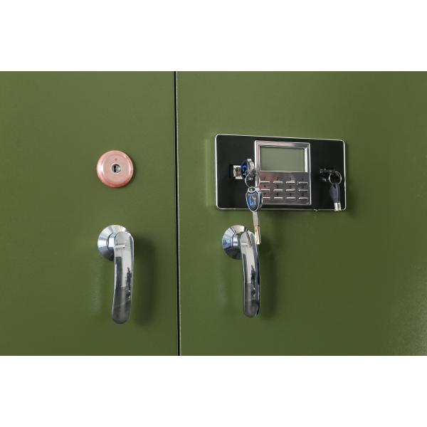 Metal Double Door 3 Shelves Safe Gun Locker Steel Security Safe Military