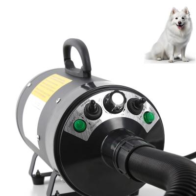 Secador de pelo profesional para perros de 110V/220V con temperatura ajustable y 4 boquillas para el cuidado del pelo de mascotas