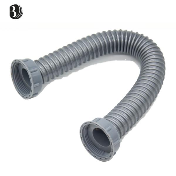 Kitchen sink double thread connecting pipe basin drainage hose fittings of food waste processor